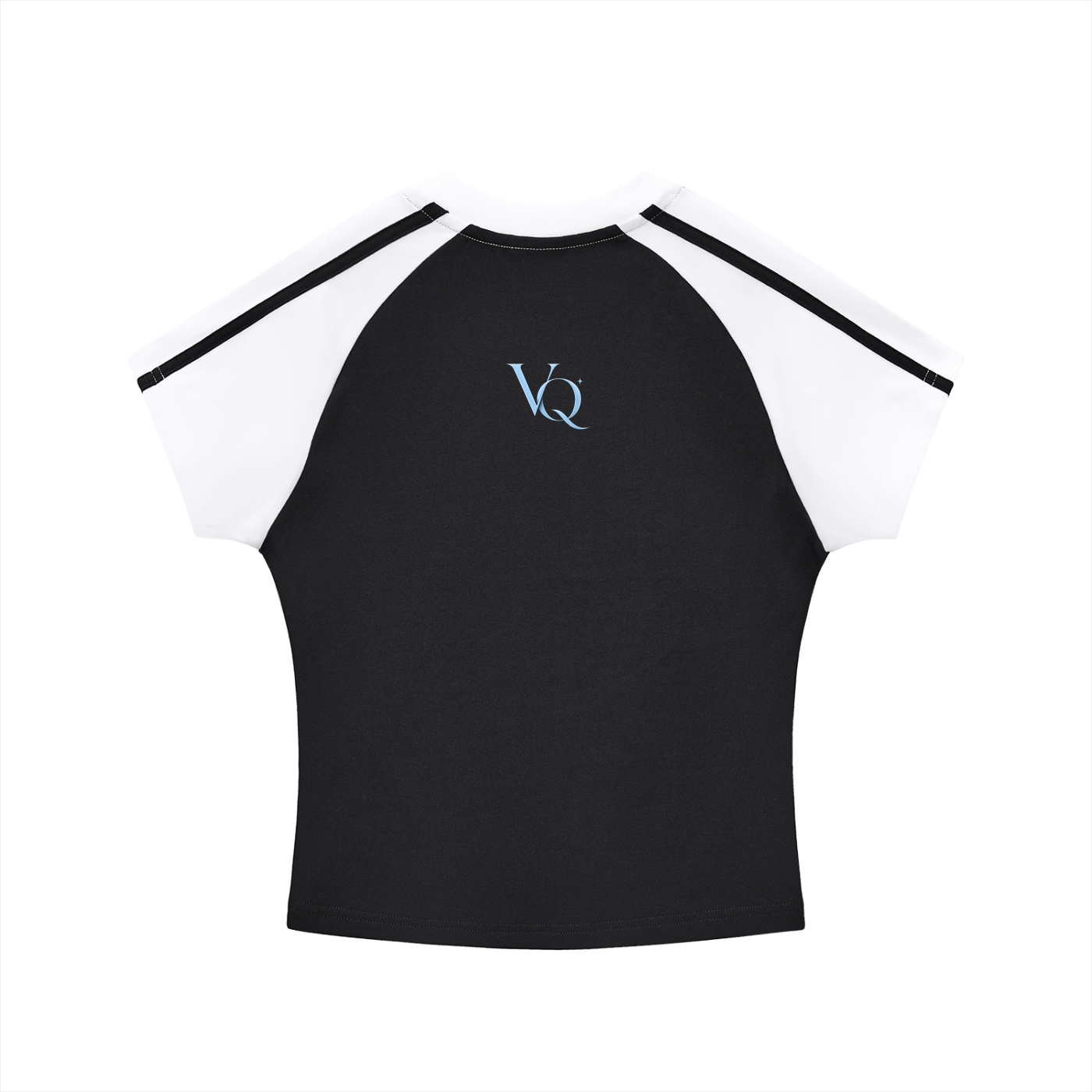 Contrast Stripes Bodycon Raglan  Sleeve T-Shirt
